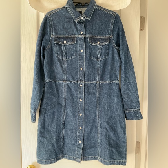 GAP denim mini dress NWOT - Picture 1 of 3